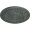 Ekena Millwork Rose Ceiling Medallion (Fits Canopies up to 13 1/2"), 33 7/8"OD x 2 3/8"P, Athenian Green Crackle CM33ROAGC - alternate 3